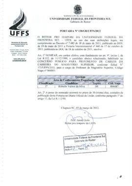Portaria 138-GR-2012