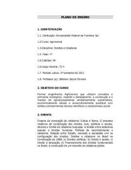 Direitos e Cidadania