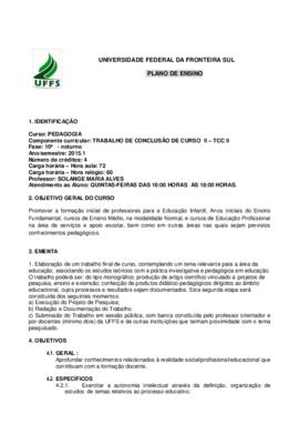 Trabalho de Conclusão de Curso II