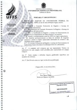 Portaria 308-GR-2011