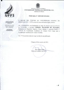 Portaria 1009-GR-2012