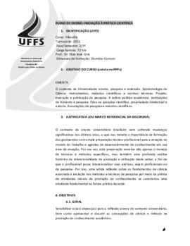 Iniciação à Prática Científica