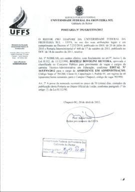 Portaria 391-GR-2012