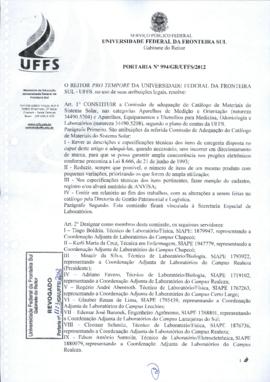 Portaria 994-GR-2012