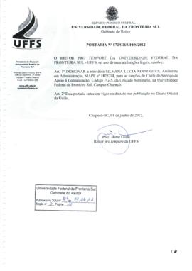 Portaria 572-GR-2012