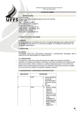 Metodologia do Ensino de Filosofia