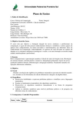 Cálculo Numérico