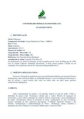 Língua Brasileira de Sinais