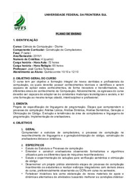 Construção de Compiladores