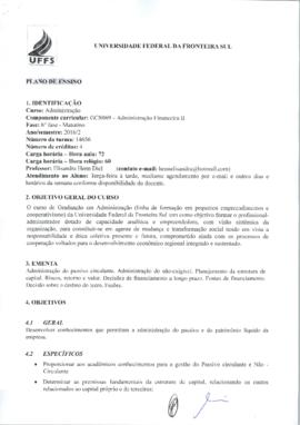 Administração Financeira II