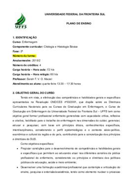 Citologia e Histologia Básica
