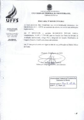 Portaria 843-GR-2012