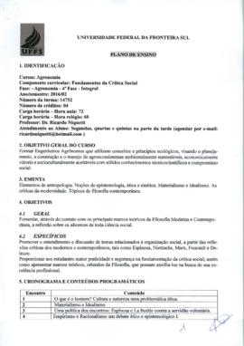Fundamentos da Crítica Social