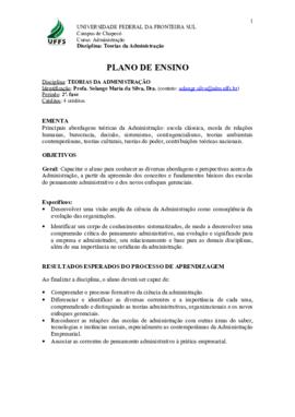 Teorias da Administração