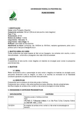 Oficina II - Oficina de Texto Escrito e Texto Imagético