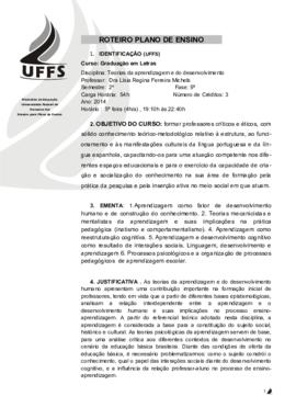 Teorias da Aprendizagem e Desenvolvimento Humano