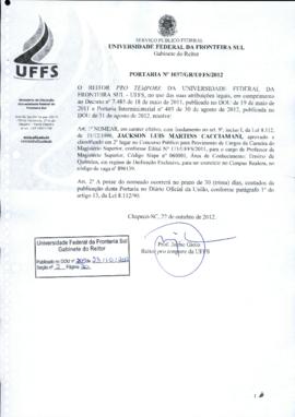 Portaria 1037-GR-2012