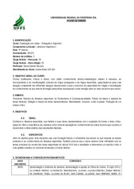 Literatura Hispânica II