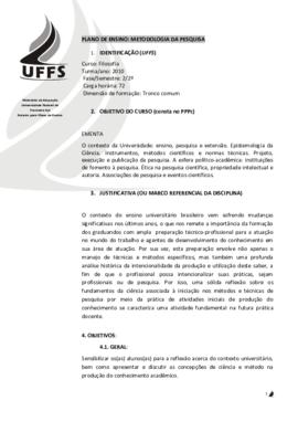 Metodologia da Pesquisa