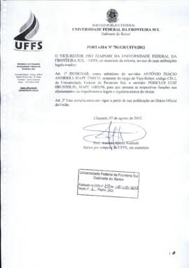 Portaria 781-GR-2012