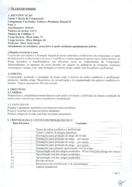 Leitura e Produção Textual II