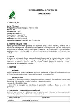 Iniciação à Prática Científica