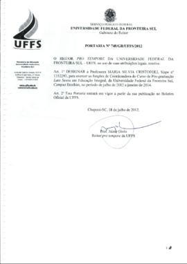 Portaria 748-GR-2012