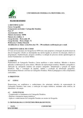 Cartografia Temática