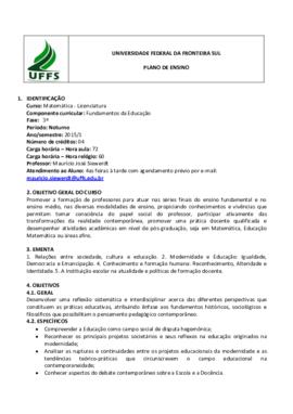 Fundamentos da Educação