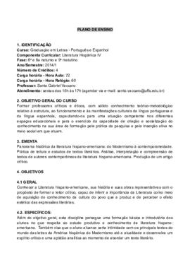 Literatura Hispânica IV