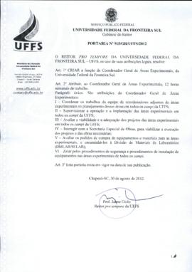 Portaria 915-GR-2012