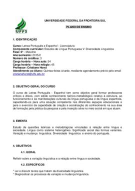 Estudos de Língua Portuguesa V