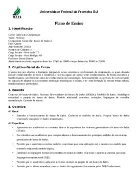 Banco de Dados I