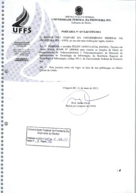 Portaria 437-GR-2011