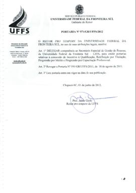 Portaria 571-GR-2012