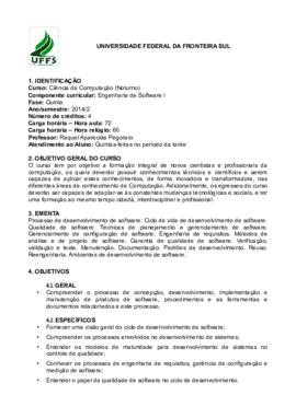 Engenharia de Software I