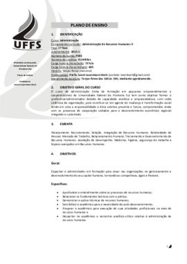Administração de Recursos Humanos II