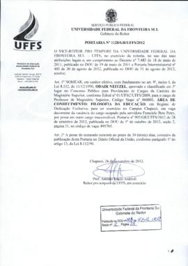 Portaria 1128-GR-2012