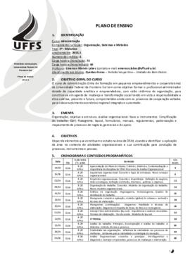 Organização, Sistemas e Métodos