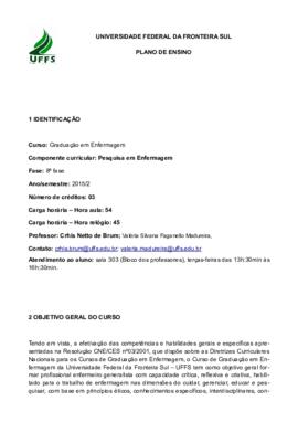 Pesquisa em Enfermagem