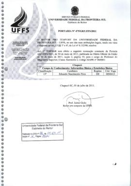 Portaria 479-GR-2011