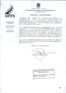 Portaria 519-GR-2013