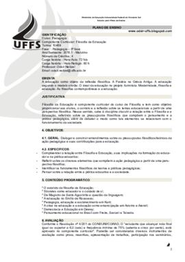 Filosofia da Educação
