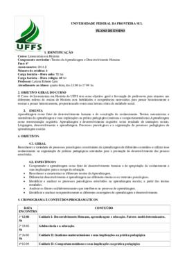 Teorias da Aprendizagem e Desenvolvimento Humano