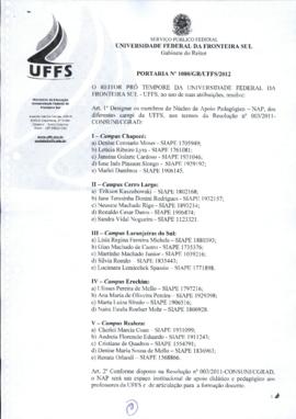 Portaria 1080-GR-2012