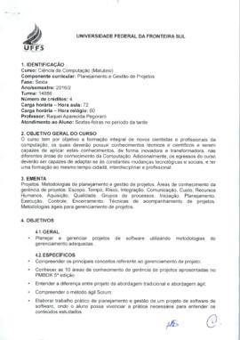 Planejamento e Gestão de Projetos