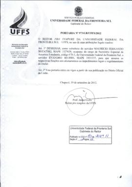 Portaria 973-GR-2012