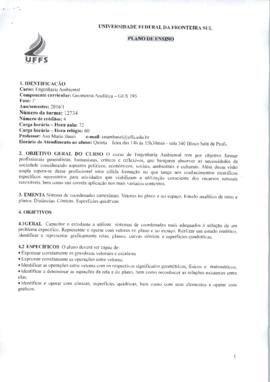 Geometria Analítica - Turma A