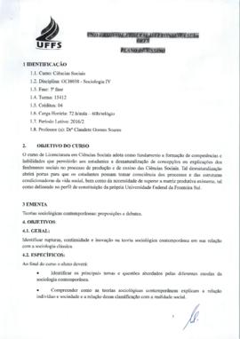 Sociologia IV