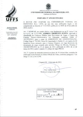 Portaria 453-GR-2012